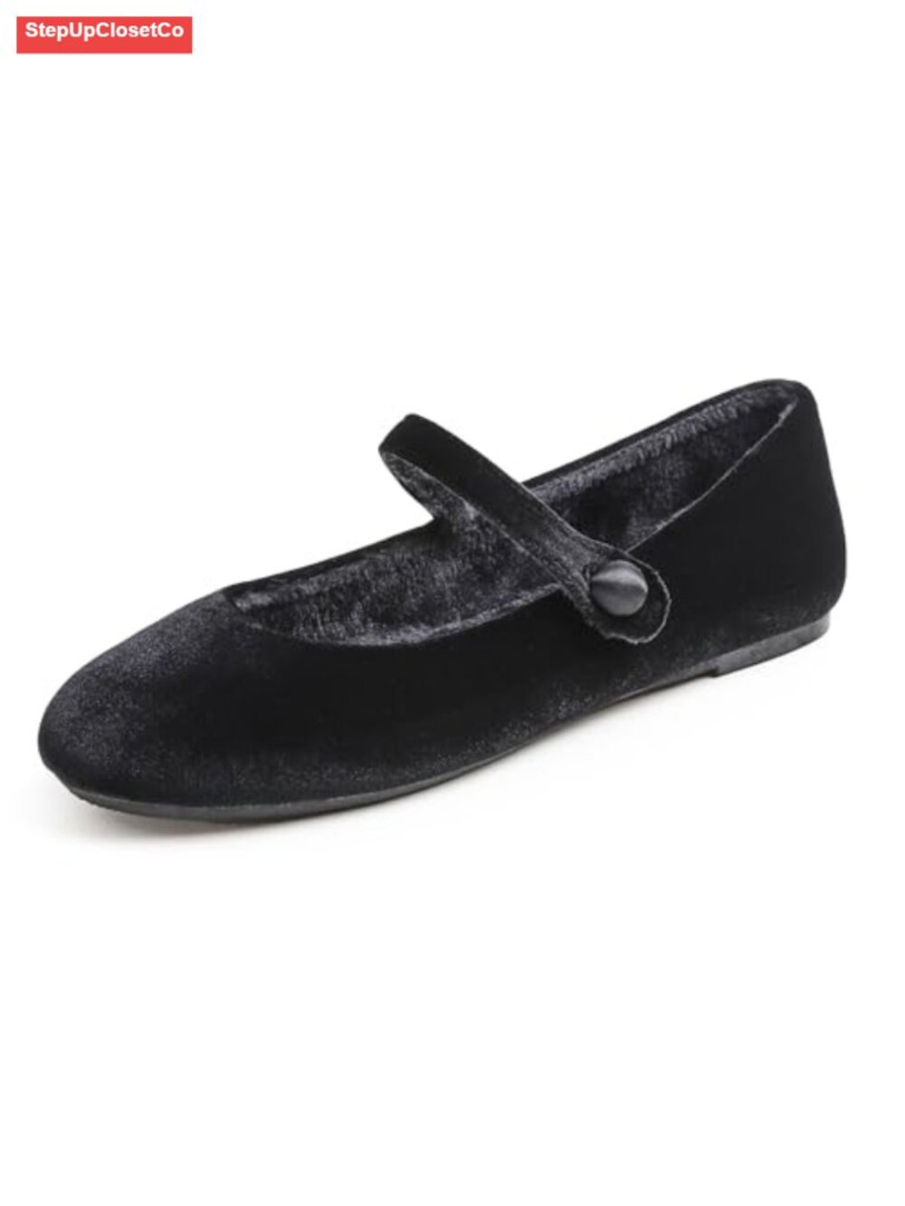 Women's Mary Jane Flats Round Toe Easy Buckle Slip On Shoes Foam Cushion